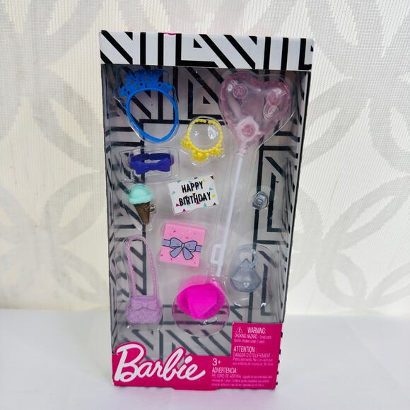 5 for $25| Barbie Storytelling Fashion Accessories Pack Happy Birthday Party - Picture 3 of 8